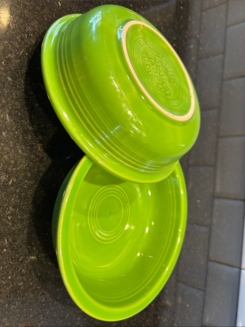 Shamrock Green Fiesta Bowls - Set of 2